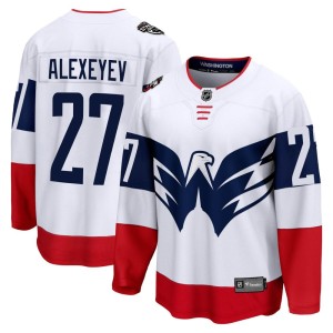 Alexander Alexeyev Men's Fanatics Branded Washington Capitals Breakaway White 2023 Stadium Series Jersey