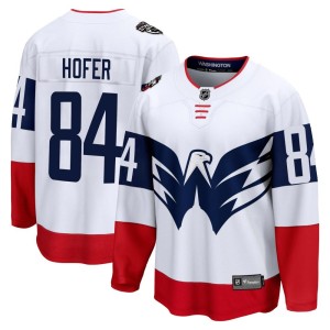 Ryan Hofer Men's Fanatics Branded Washington Capitals Breakaway White 2023 Stadium Series Jersey
