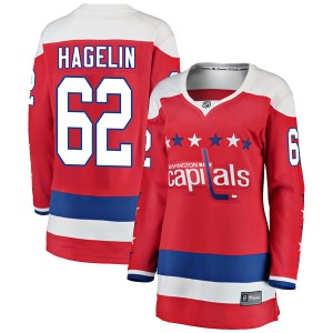 Carl Hagelin Women's Fanatics Branded Washington Capitals Breakaway Red Alternate Jersey