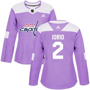 Vincent Iorio Women's Adidas Washington Capitals Authentic Purple Fights Cancer Practice Jersey