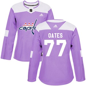 Adam Oates Women's Adidas Washington Capitals Authentic Purple Fights Cancer Practice Jersey