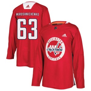 Ivan Miroshnichenko Men's Adidas Washington Capitals Authentic Red Practice Jersey