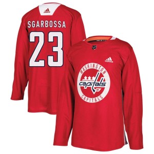 Michael Sgarbossa Men's Adidas Washington Capitals Authentic Red Practice Jersey