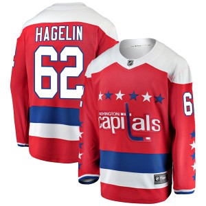 Carl Hagelin Youth Fanatics Branded Washington Capitals Breakaway Red Alternate Jersey