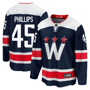 Matthew Phillips Men's Fanatics Branded Washington Capitals Premier Navy Breakaway 2020/21 Alternate Jersey