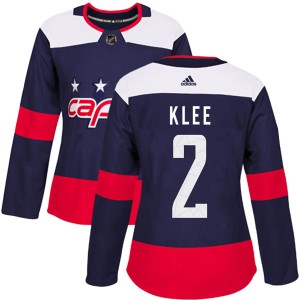 Ken Klee Women's Adidas Washington Capitals Authentic Navy Blue 2018 Stadium Series Jersey