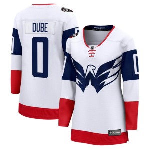 Pierrick Dube Women's Fanatics Branded Washington Capitals Breakaway White 2023 Stadium Series Jersey