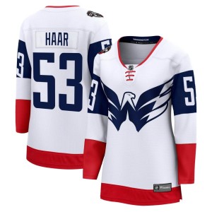 Garrett Haar Women's Fanatics Branded Washington Capitals Breakaway White 2023 Stadium Series Jersey
