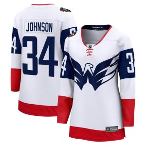 Brent Johnson Women's Fanatics Branded Washington Capitals Breakaway White 2023 Stadium Series Jersey