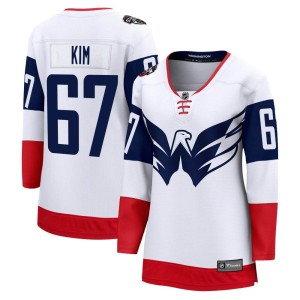Michael Kim Women's Fanatics Branded Washington Capitals Breakaway White 2023 Stadium Series Jersey