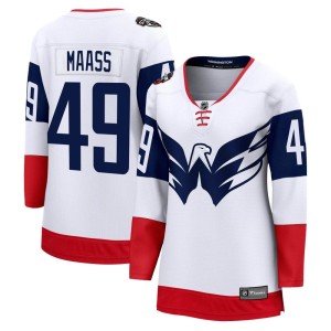 Benton Maass Women's Fanatics Branded Washington Capitals Breakaway White 2023 Stadium Series Jersey