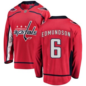 Joel Edmundson Men's Fanatics Branded Washington Capitals Breakaway Red Home Jersey