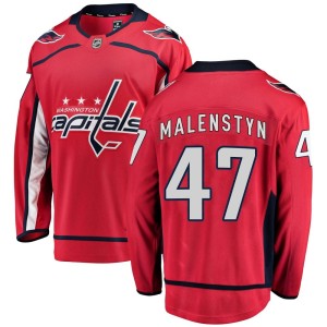 Beck Malenstyn Men's Fanatics Branded Washington Capitals Breakaway Red Home Jersey