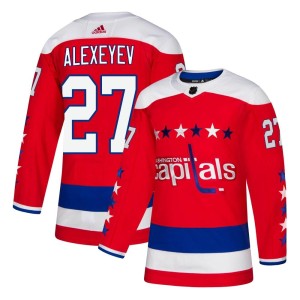 Alexander Alexeyev Youth Adidas Washington Capitals Authentic Red Alternate Jersey