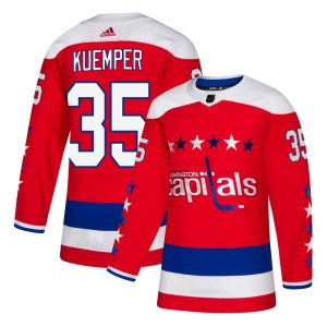 Darcy Kuemper Youth Adidas Washington Capitals Authentic Red Alternate Jersey