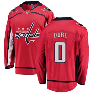 Pierrick Dube Youth Fanatics Branded Washington Capitals Breakaway Red Home Jersey