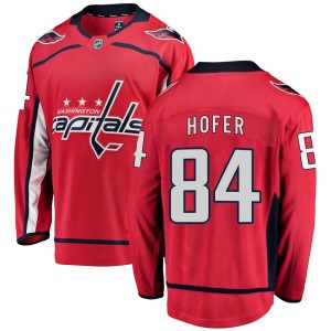 Ryan Hofer Youth Fanatics Branded Washington Capitals Breakaway Red Home Jersey