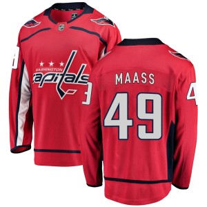 Benton Maass Youth Fanatics Branded Washington Capitals Breakaway Red Home Jersey