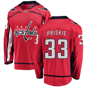 Chase Priskie Youth Fanatics Branded Washington Capitals Breakaway Red Home Jersey