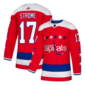 Dylan Strome Men's Adidas Washington Capitals Authentic Red Alternate Jersey